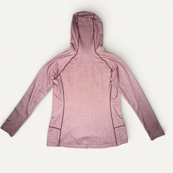 Patagonia Women's Large Base Layer Active Hoodie Herringbone Gorpcore Thumbholes - Picture 6 of 16